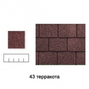 Черепица гибкая Icopal Siplast Versite Carre терракота