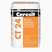 Штукатурка цементная Ceresit Ct 24 для ячеистого бетона